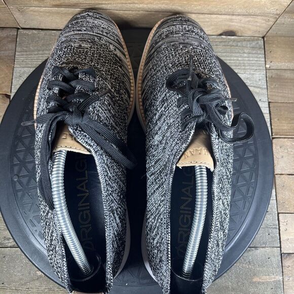 Cole Haan Mens Size 8 Original Grand Wingtip Oxford Stitchlite Black Optic White - Picture 5 of 10